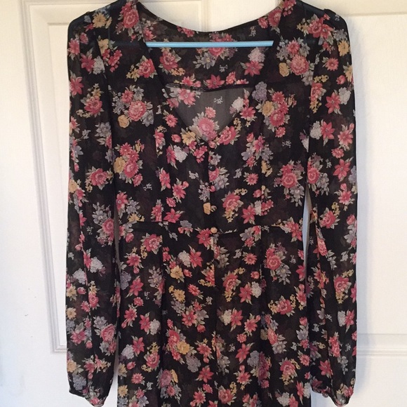 Sheer floral dress - Picture 4 of 4